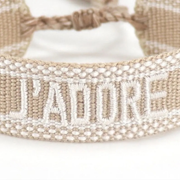 Fashion J'adore Bohemian Personalized Embroidery Wrist Knitted Bracelet - Picture 3 of 4